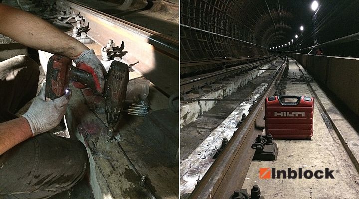 Iniekcja epoksydem w tunelu