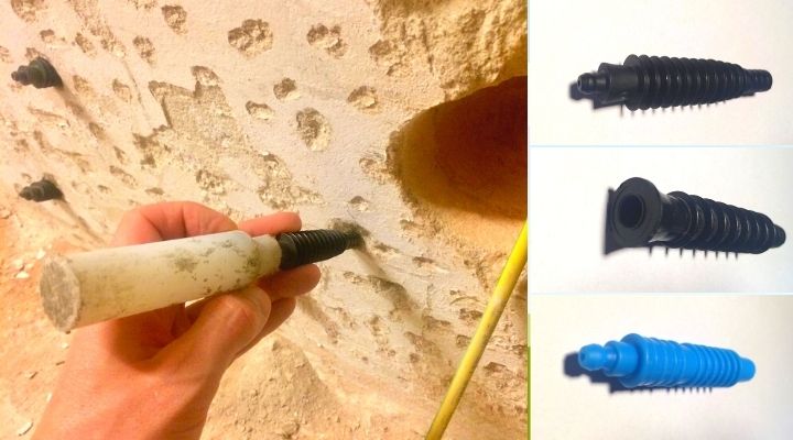 Wbijane pakery iniekcyjne