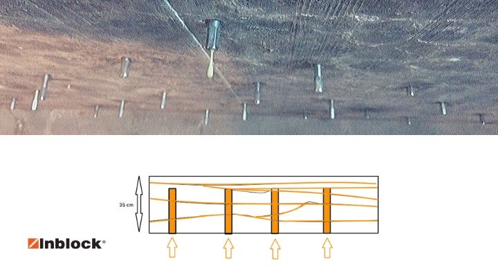 Iniekcyjne uszczelnienie rozwarstwionego stropu