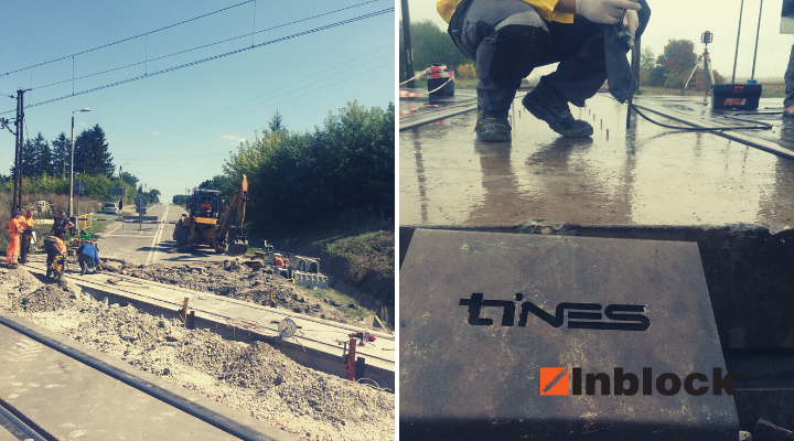 Stabilizacja posadzki i płyt przejazdu kolejowego